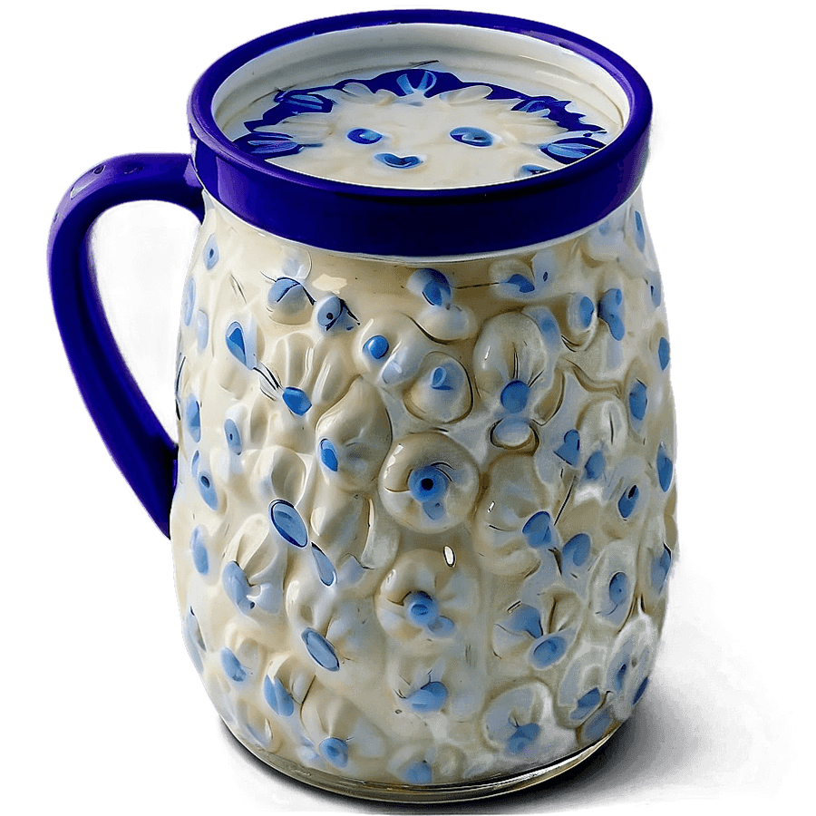Milk Jug with Straw PNG nat