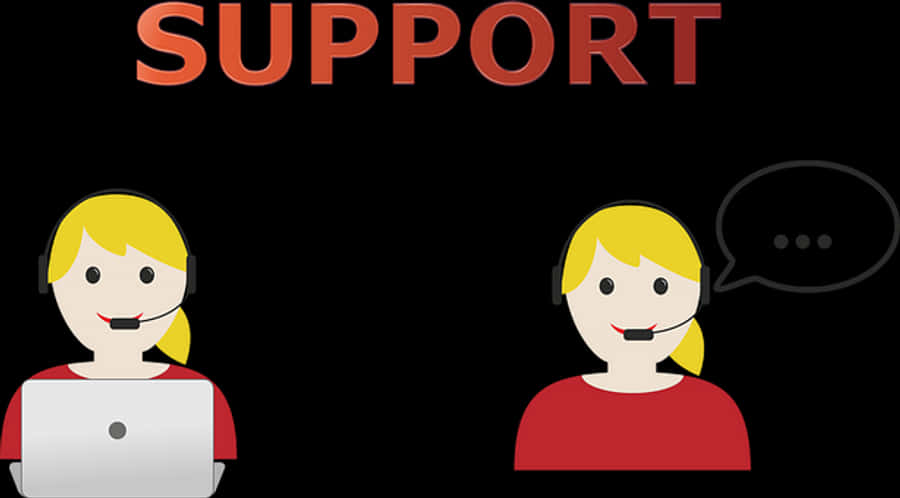 Customer Support Representatives Illustration