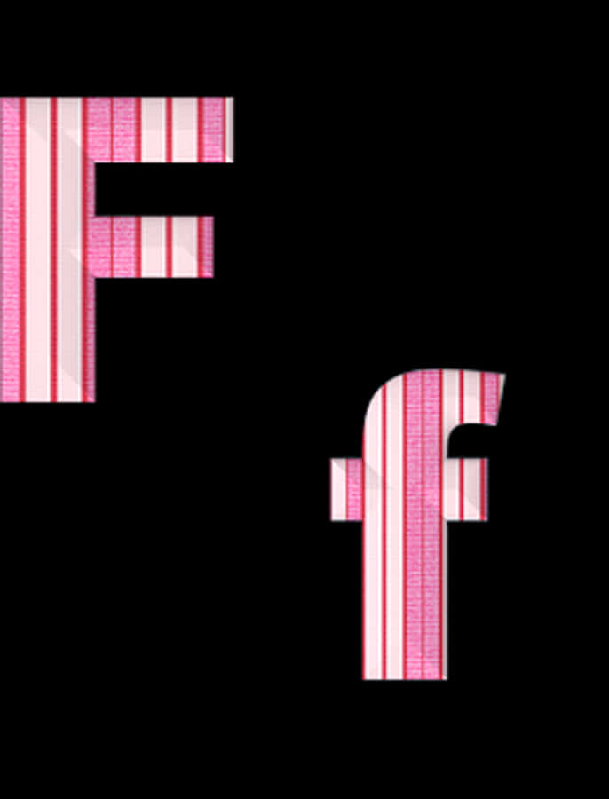 Glitched Letter F Graphic