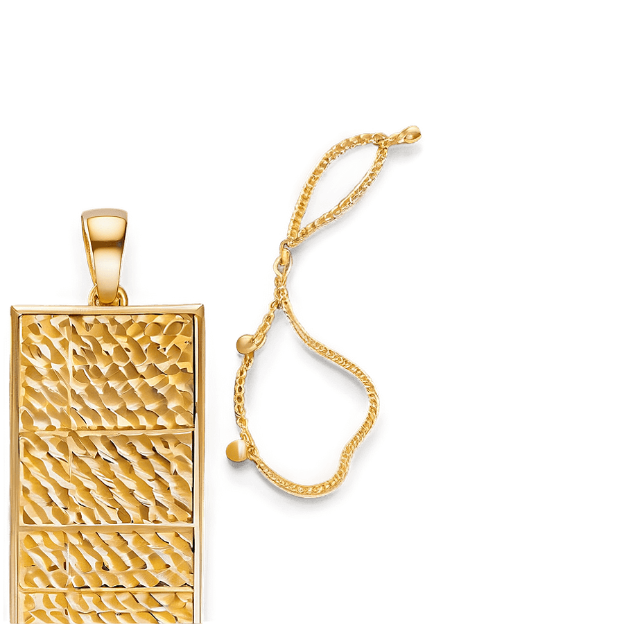 Gold Rectangle for Branding PNG huk13