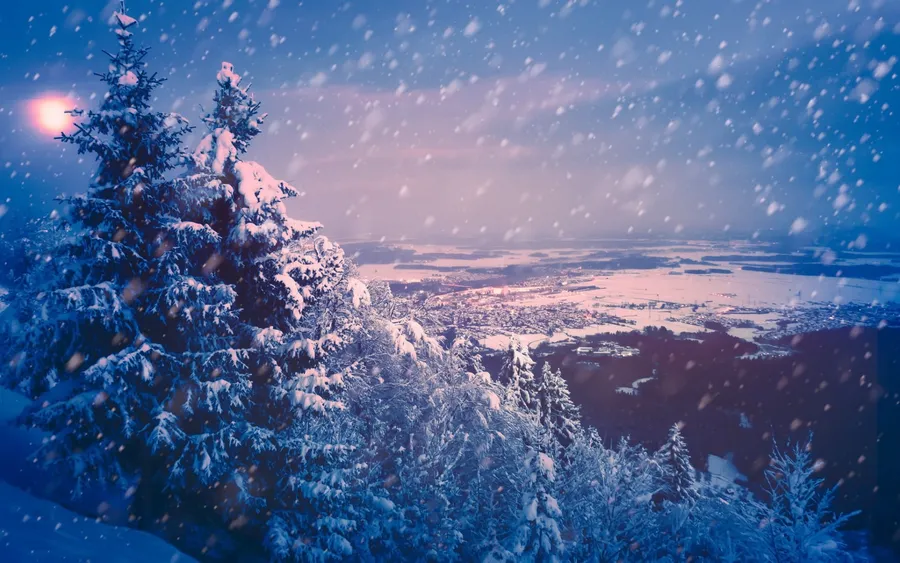 Snowfall background