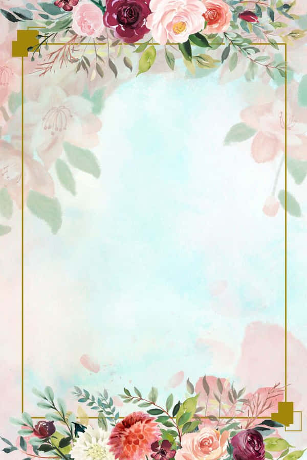 Planode Fundo Floral