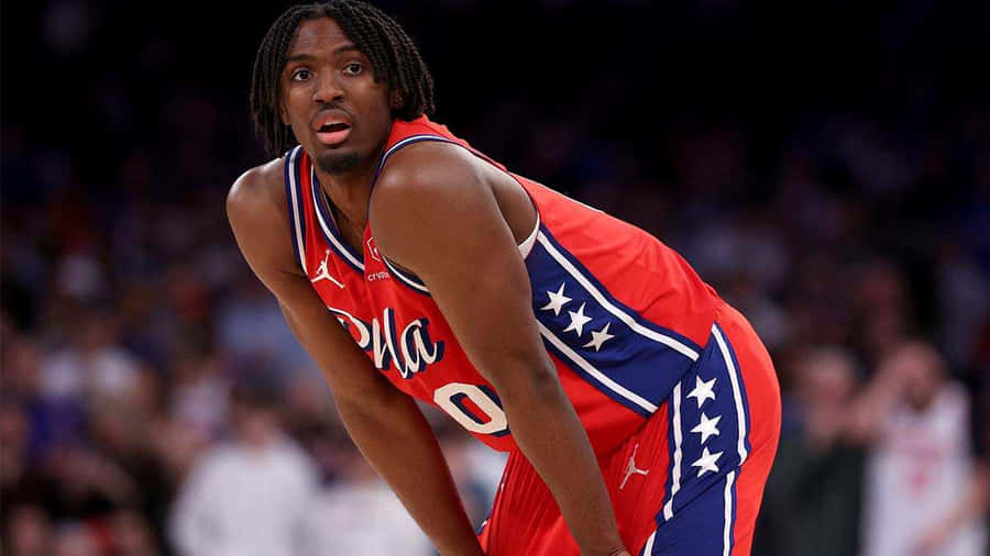 Tyrese Maxey Foco no Jogo Philadelphia76ers