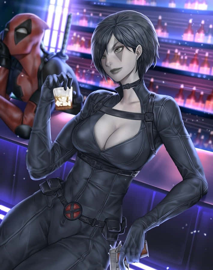 Deadpoolund Domino 1000 x 1269 Hintergrundbild