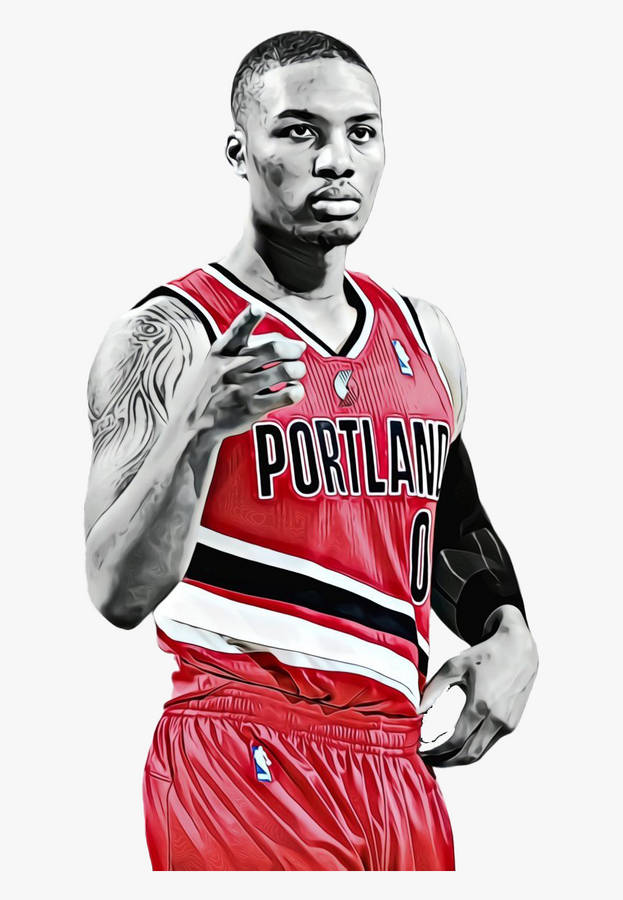 Fond d'écran Peinture à l'Huile de Damian Lillard