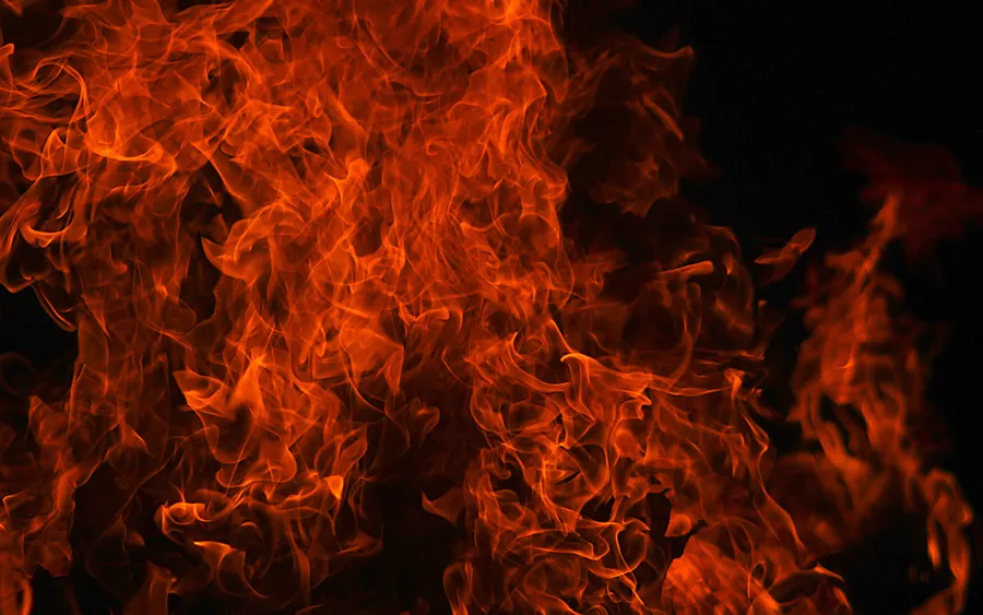 Red Raging Fire Background