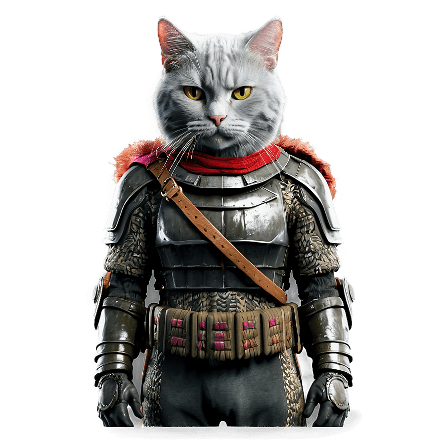 El Gato Brave Cat Warrior PNG ckw56