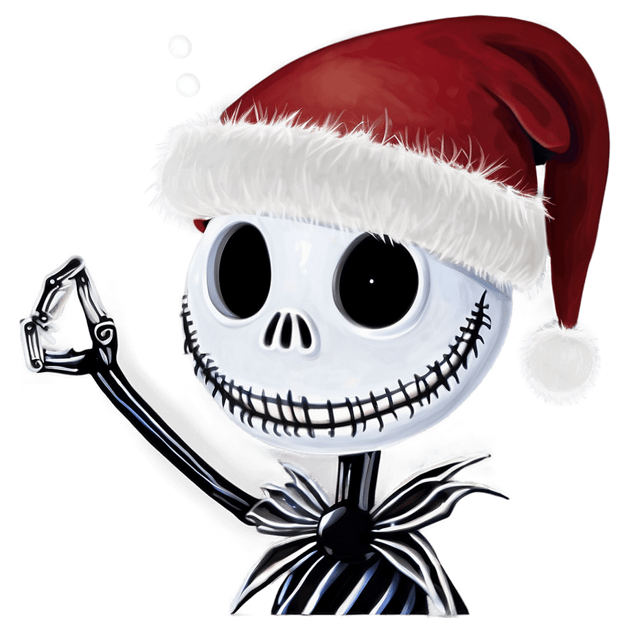Jack Skellington Santa Smile PNG ejk2