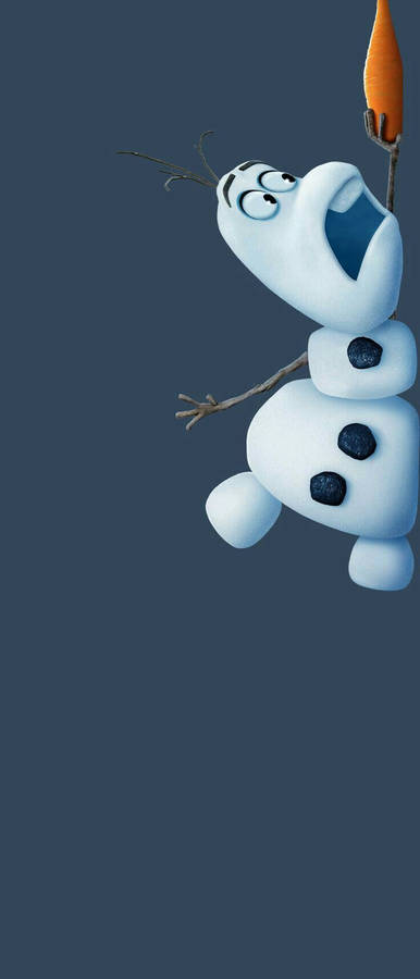 "FallingOlaf With His Carrot" would translate to "Fallande Olaf med sin morot" in Swedish. This could be used as the title or description of a computer or mobile wallpaper featuring the character Olaf from the Disney movie Frozen, potentially with an image of Olaf falling or stumbling while carrying his beloved carrot nose.