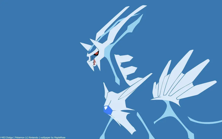 Classic blue Dialga wallpaper