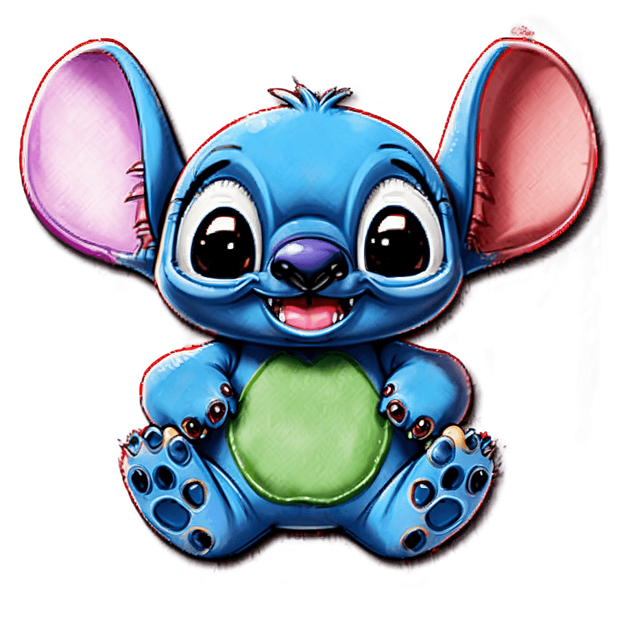 Stitch with Heart PNG 05232024