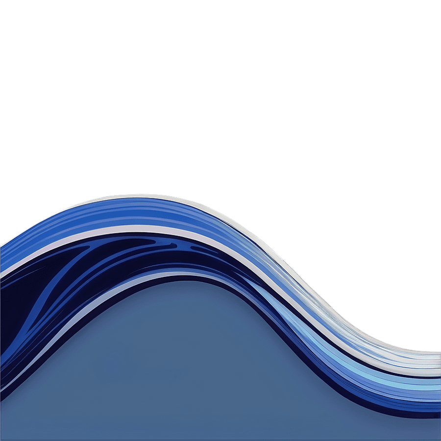 Dark Blue Abstract Wave PNG kds65