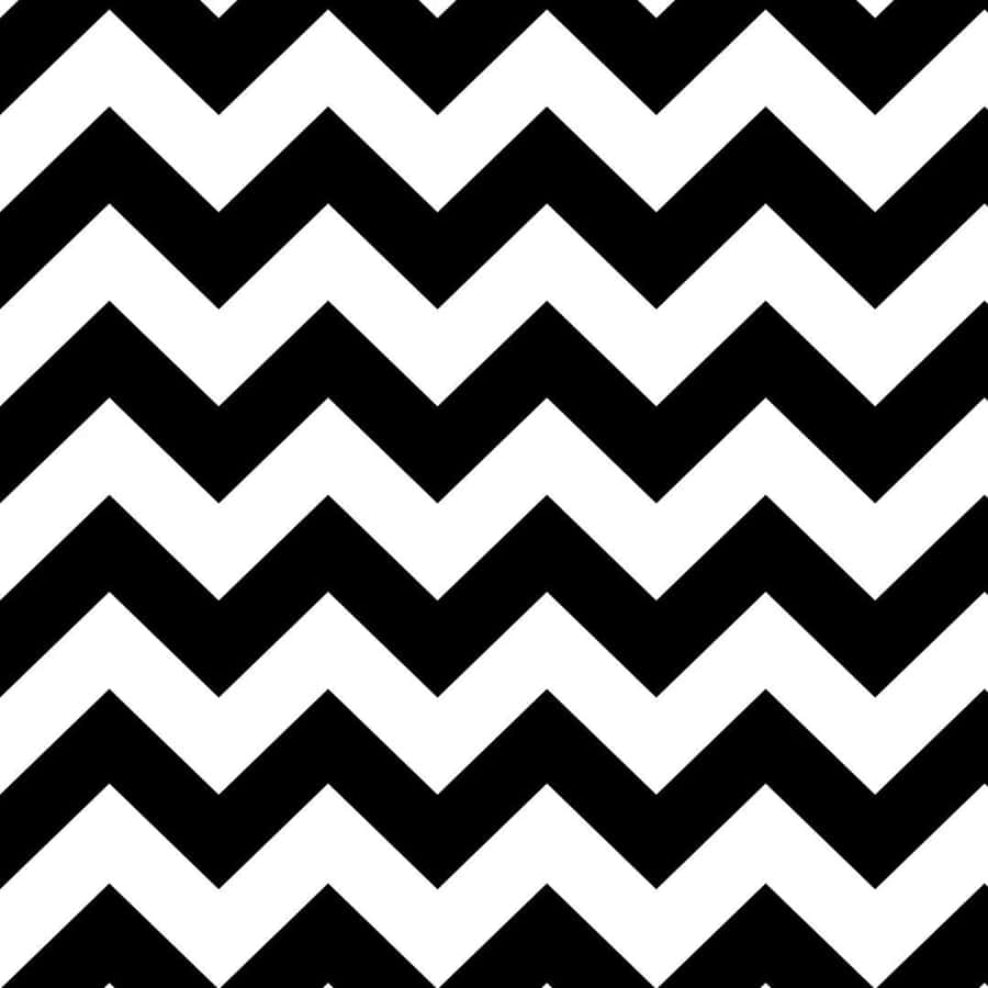 Sort Hvid Zigzag Mønster