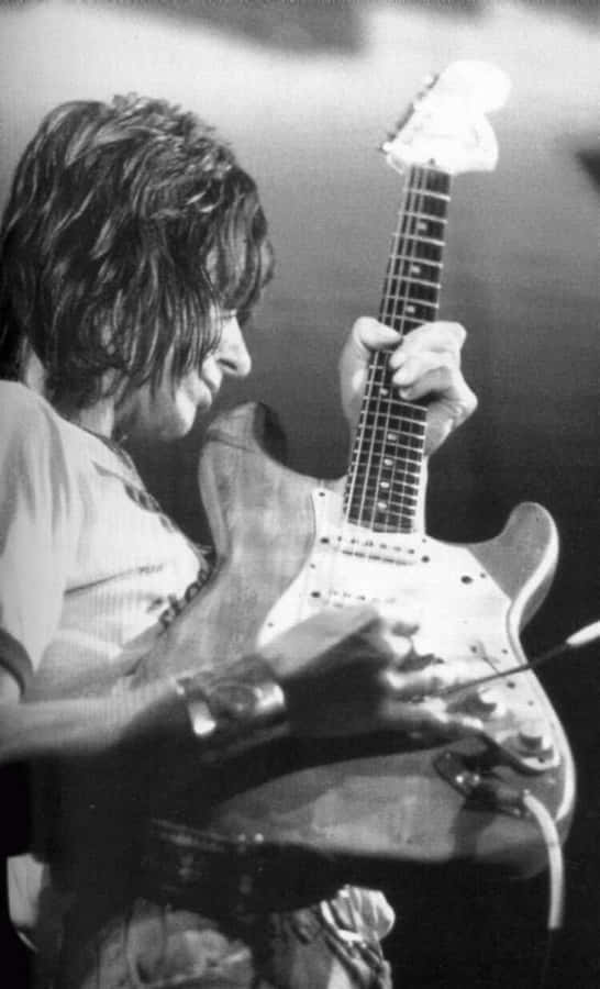 Guitarrista em Concerto Monocromático