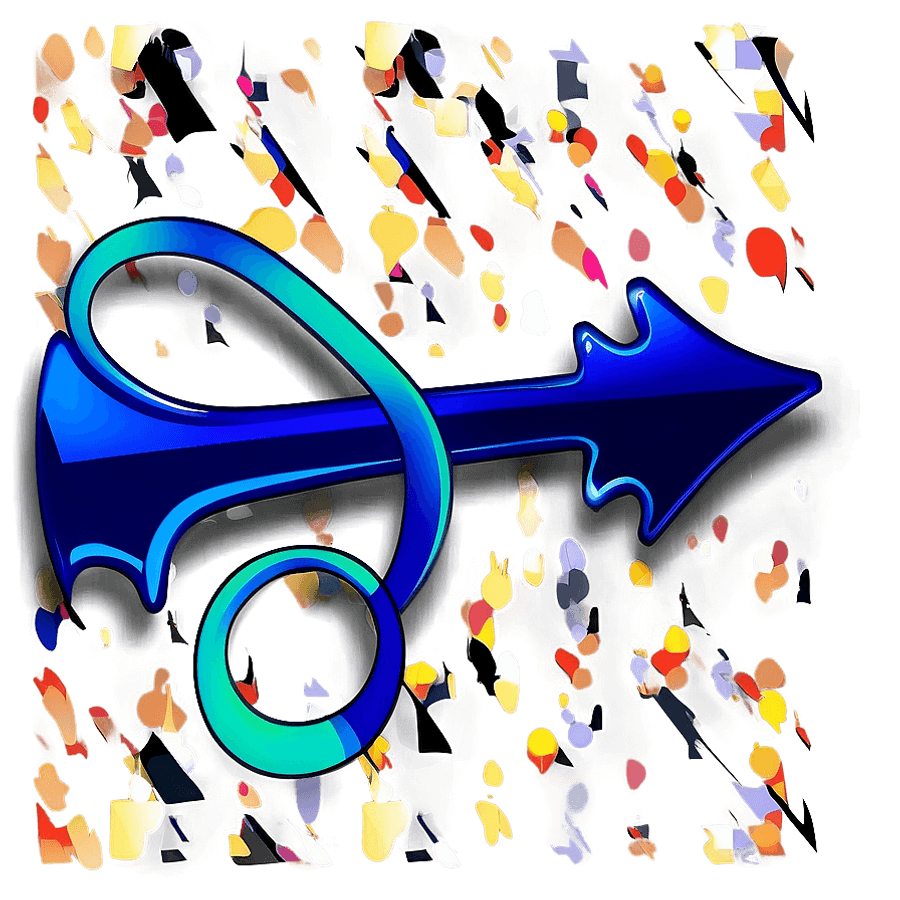 Modern Blue Arrow PNG txa98