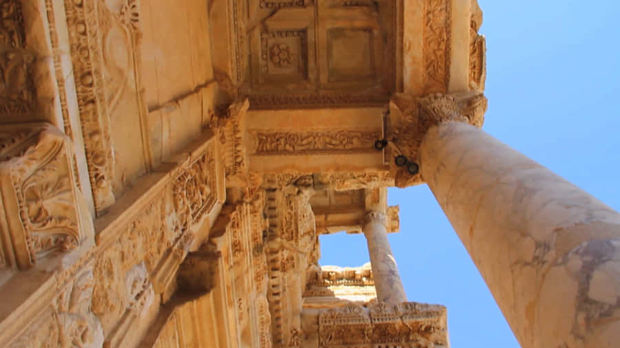 Library Of Celsus Facade Ceiling