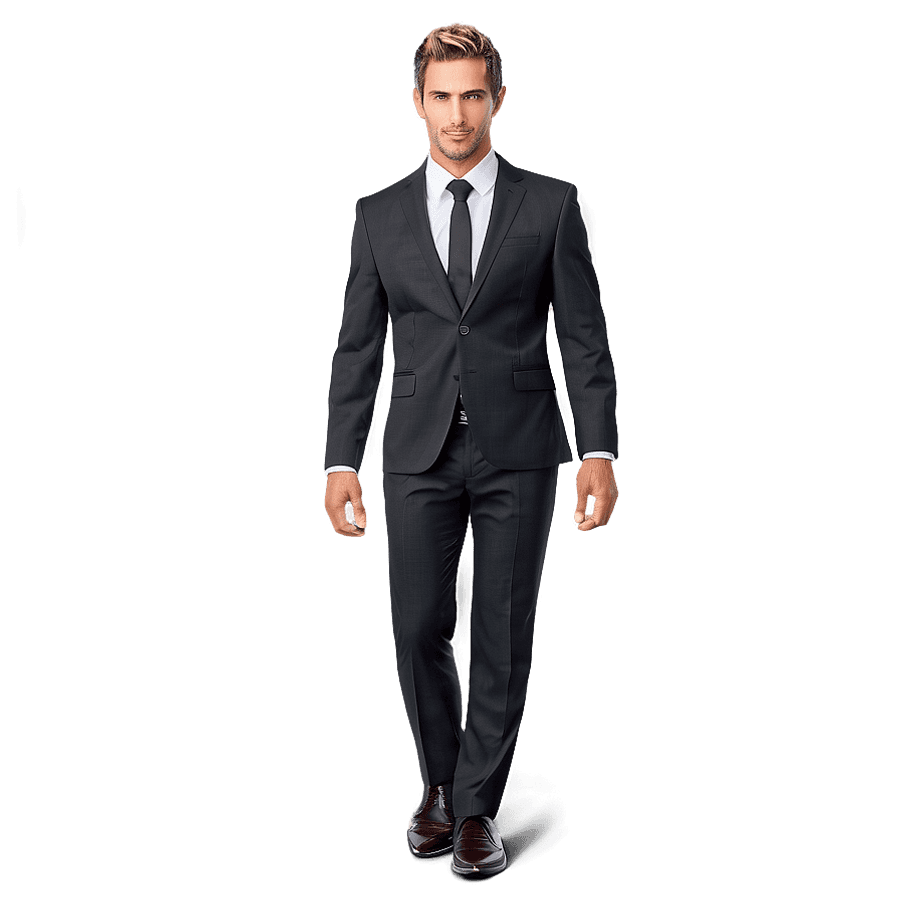 Custom-Fit Business Suit PNG 63