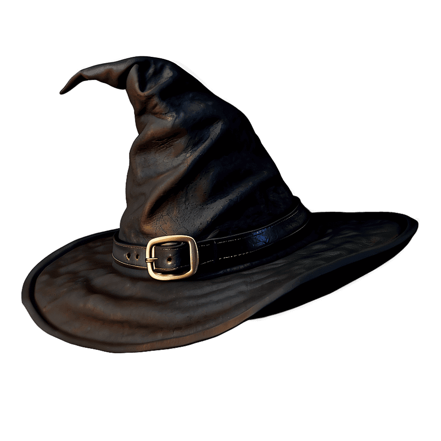 Witch Hat with Buckle PNG 06292024