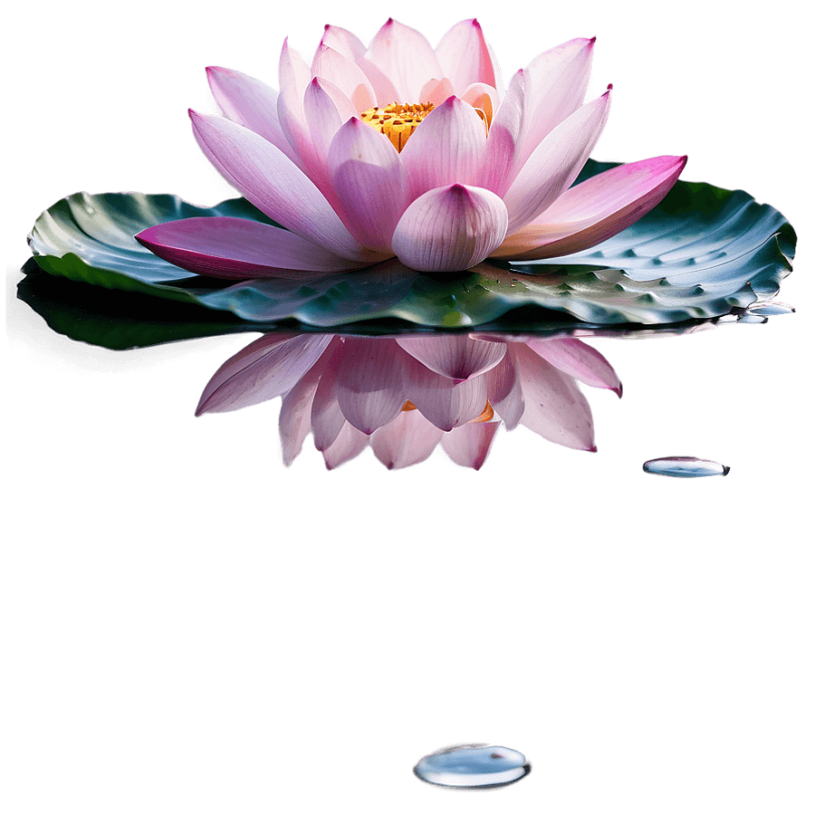 Lotus Flower with Reflection PNG gle58