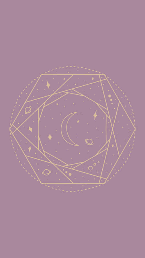 FundoCelestial Dourado e Roxo.