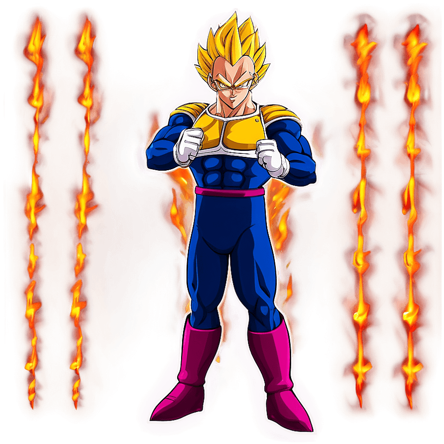Majin Vegeta Majestic Aura PNG 06242024