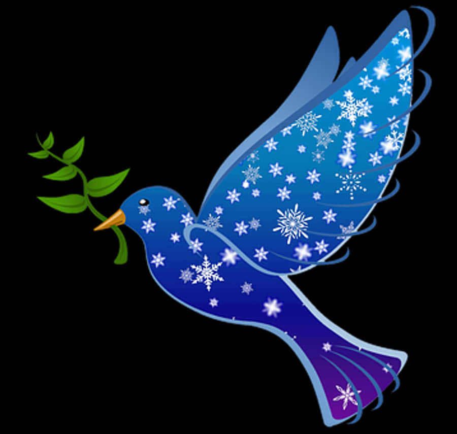Winter Peace Dove