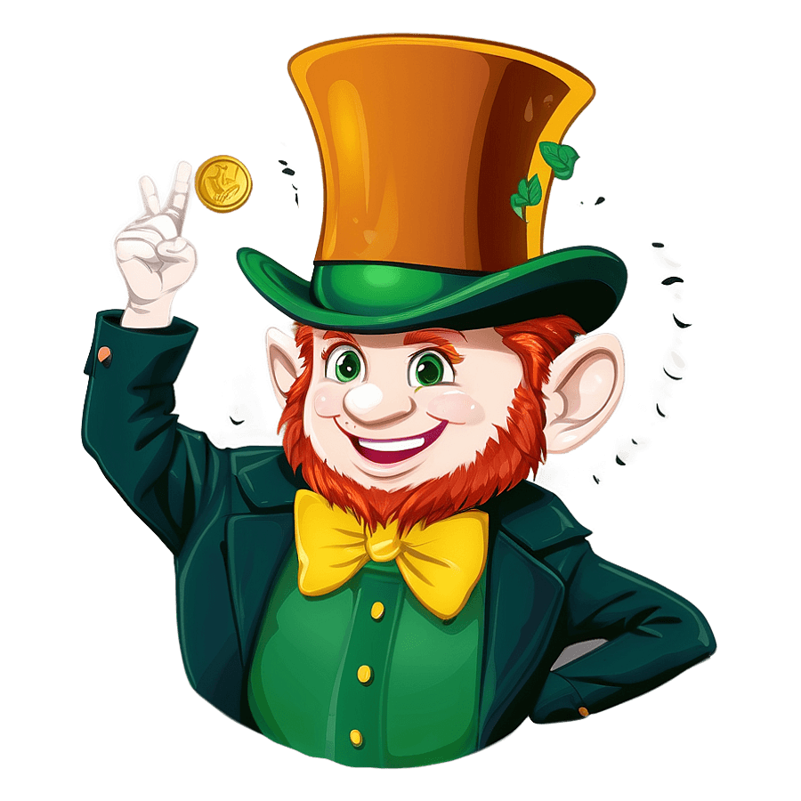 Leprechaun Tipping Hat PNG beq36