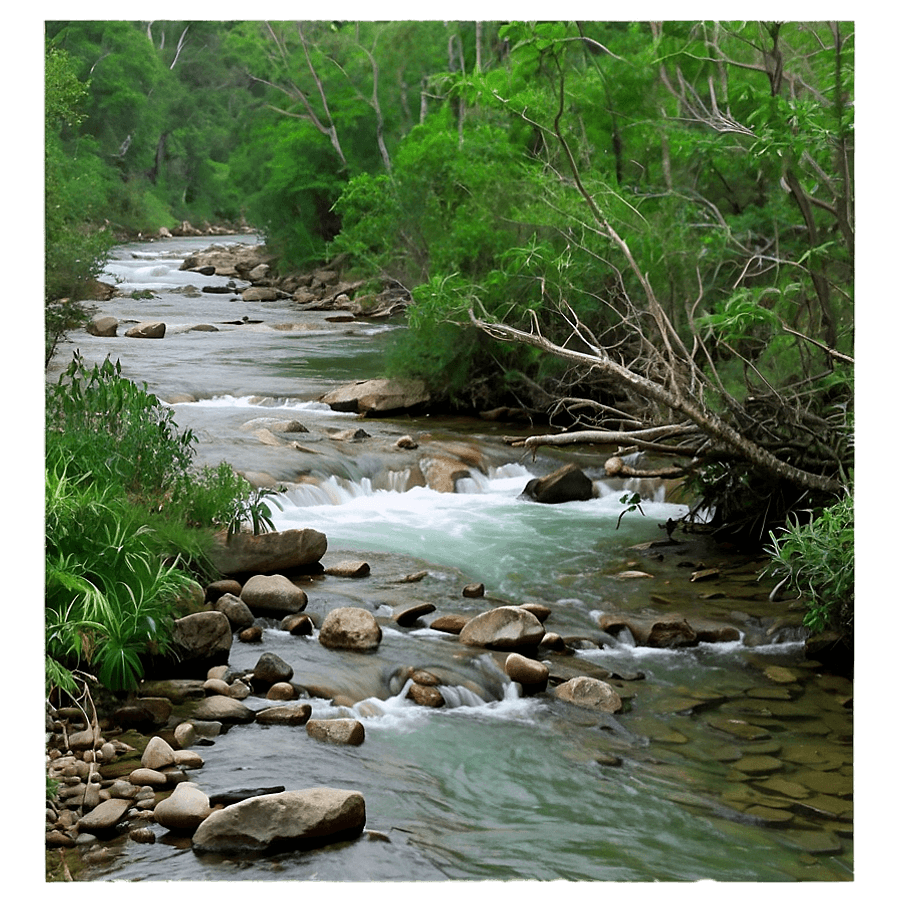 River Flowing Through Canyon PNG 05242024