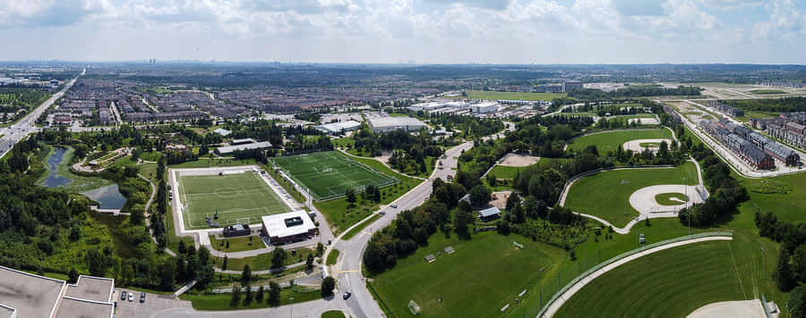 Richmond Hill luftvy över park