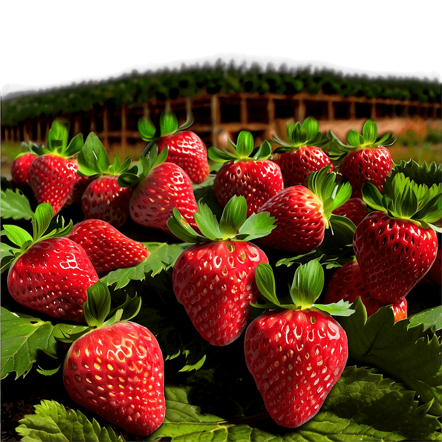 Strawberries Farm PNG dbe
