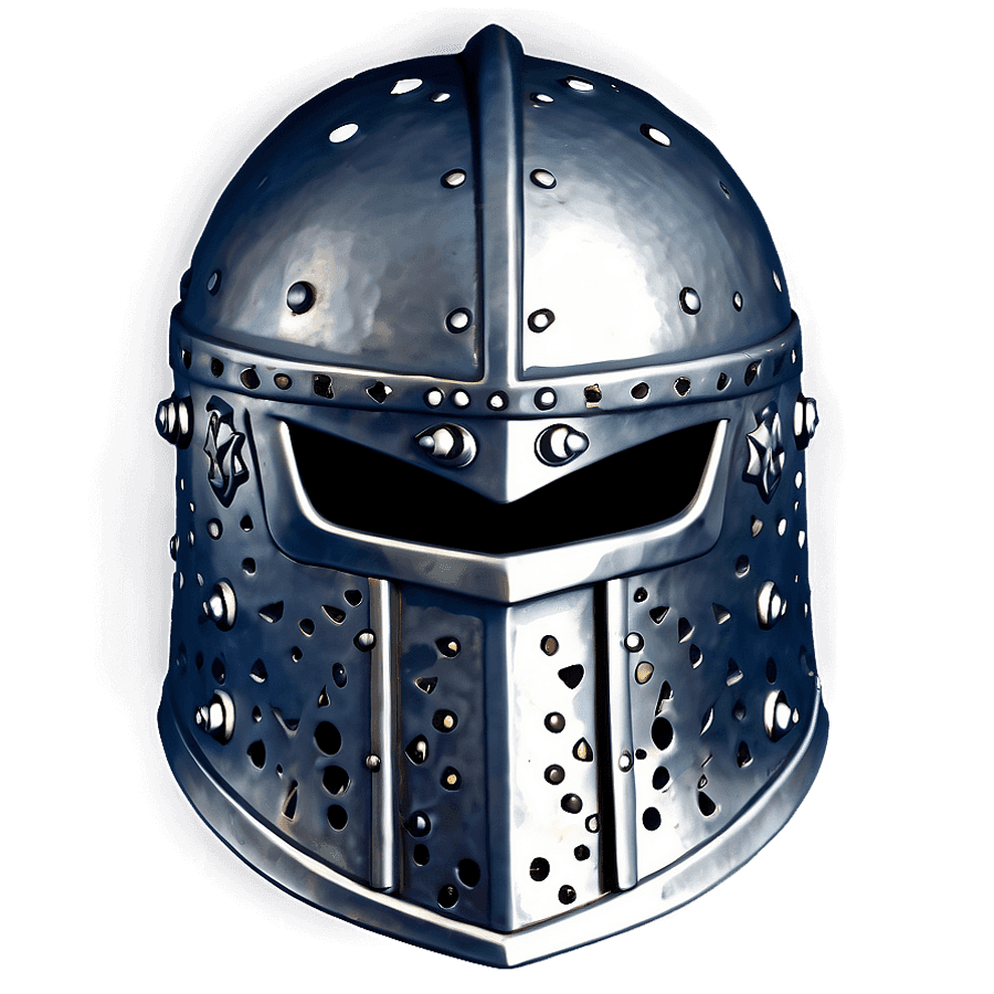 Stylized Knight Helmet PNG qkm10