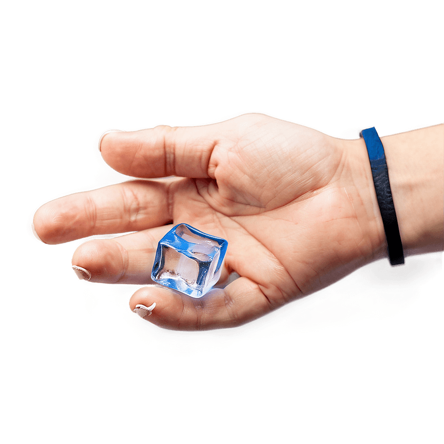 Ice Cubes in Hand PNG cpk22