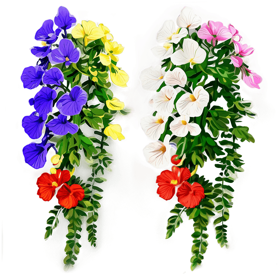 Flowering Hanging Plants PNG hpm
