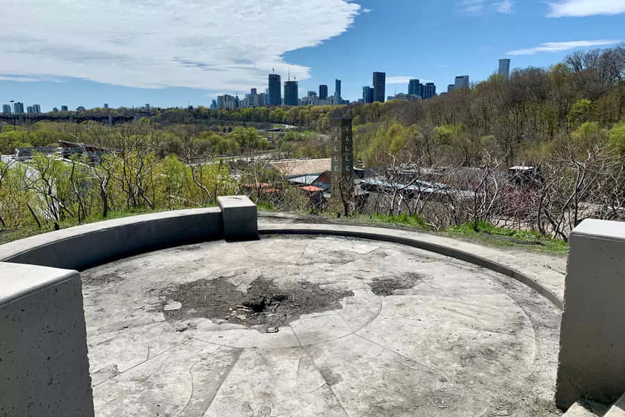Evergreen Brick Works Udsigtspunkt Toronto Skyline