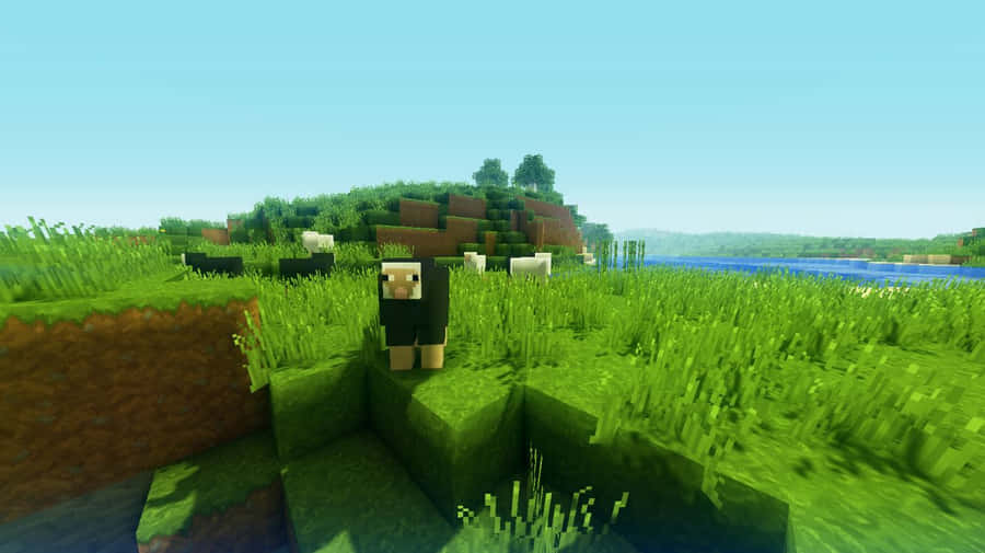 MinecraftSurvival 1329 x 746 tapet.