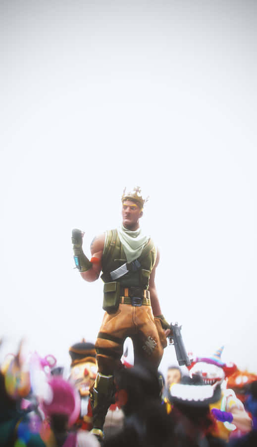 Jonesyser frygtløs ud i sit Fortnite-udstyr.