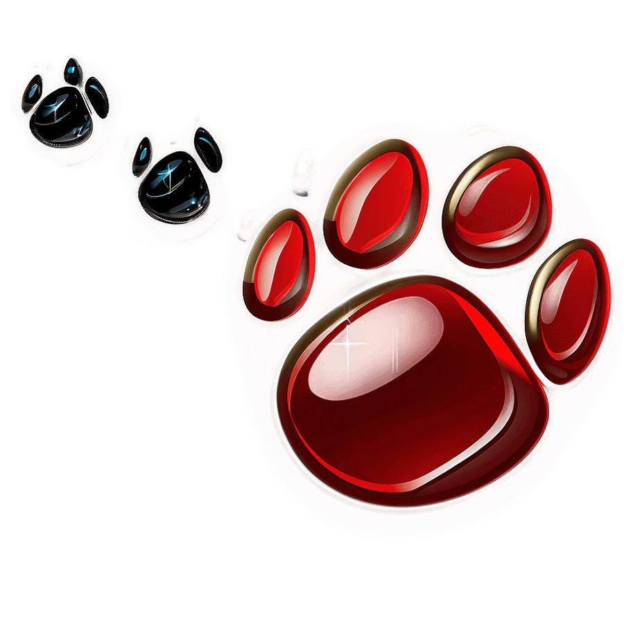 Paw Print with Heart PNG 70