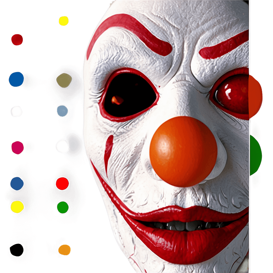 Scary Clown Face PNG 96