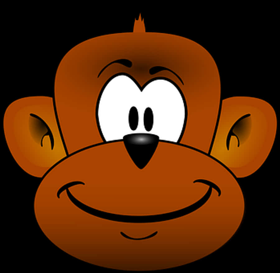 Cartoon Monkey Face Graphic