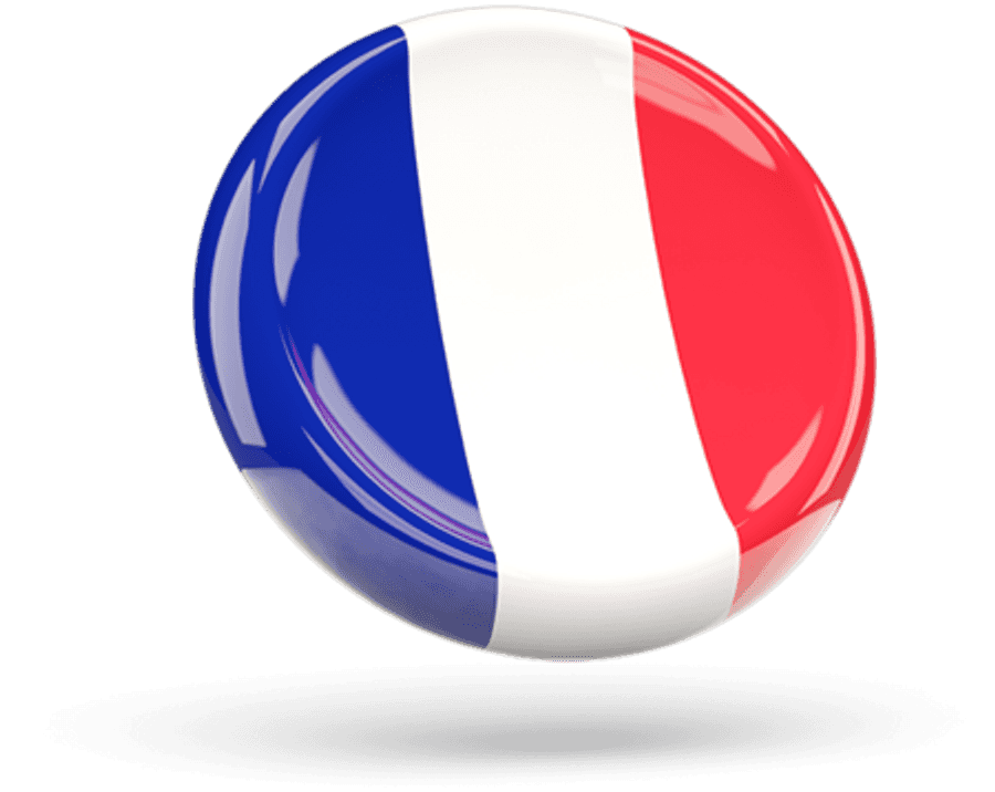 French Tricolor Ball Shiny Reflection
