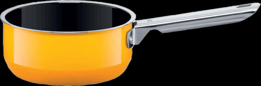 Orange Saucepan Stainless Steel Handle