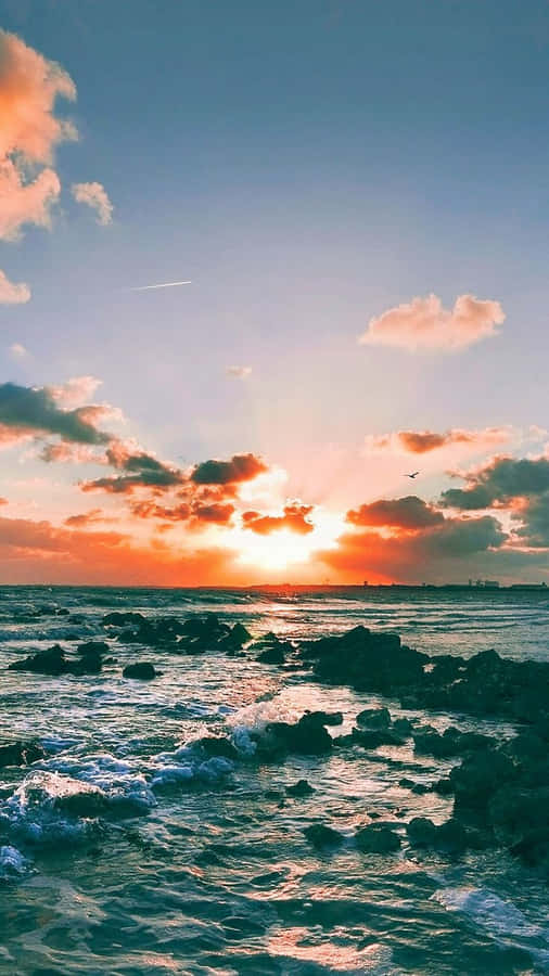 Zonsondergang Serenade Strandlandschap
