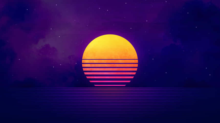Vaporwave Sonnenuntergang 4K Ultra HD