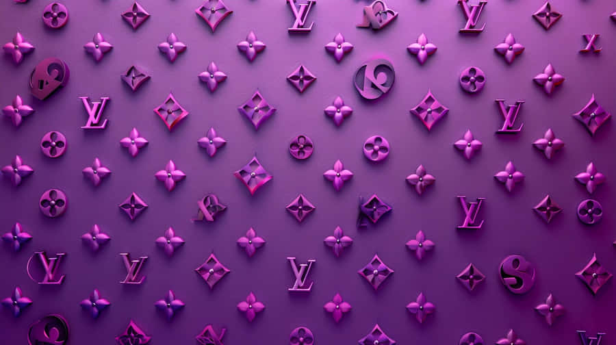 Louis Vuitton Lila Branding Hintergrundbild