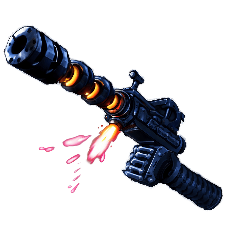 Minigun in Action PNG gvw69