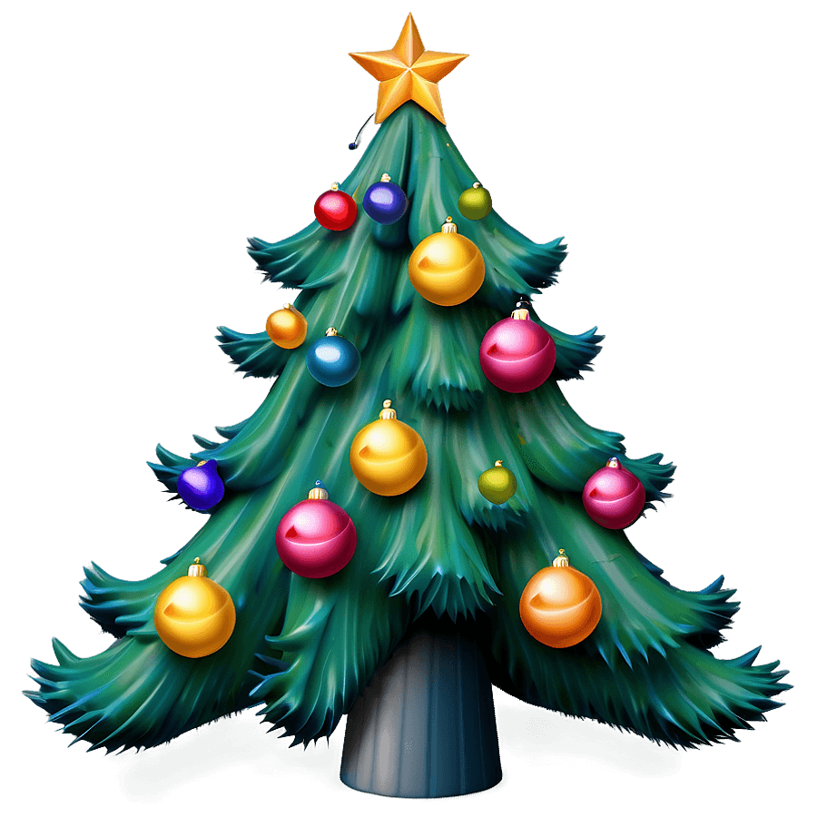 3D Christmas Tree Illustration PNG 05252024
