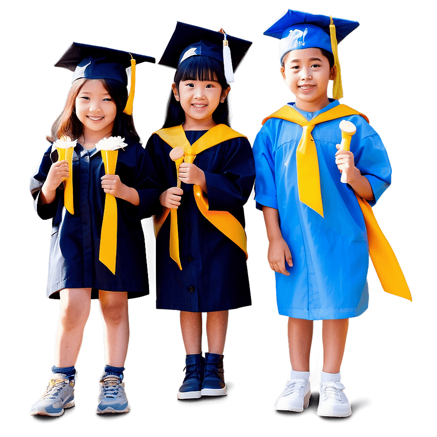 Cheerful Kindergarten Graduation Day PNG 62