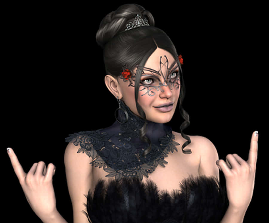 Gothic Queen Digital Art
