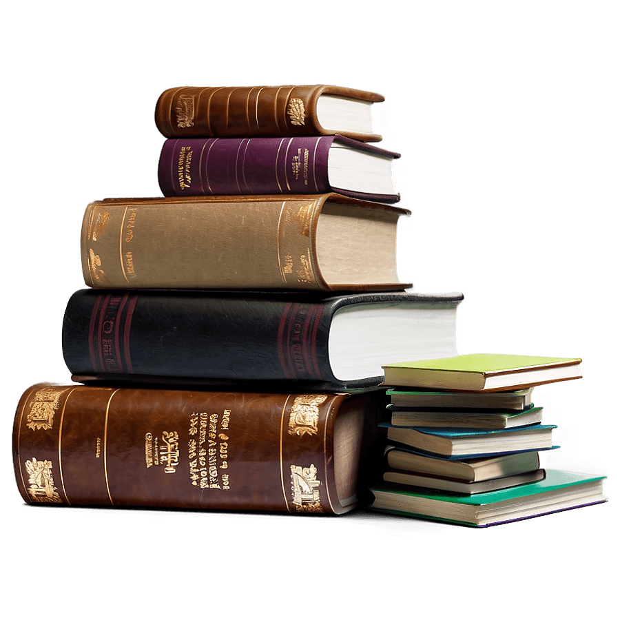 Adventure Books Pile PNG lno1