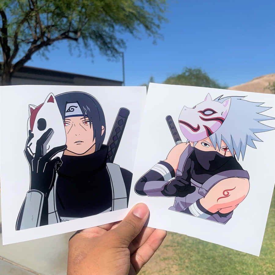 Kakashiund Itachi 1600 x 1600 Hintergrundbild
